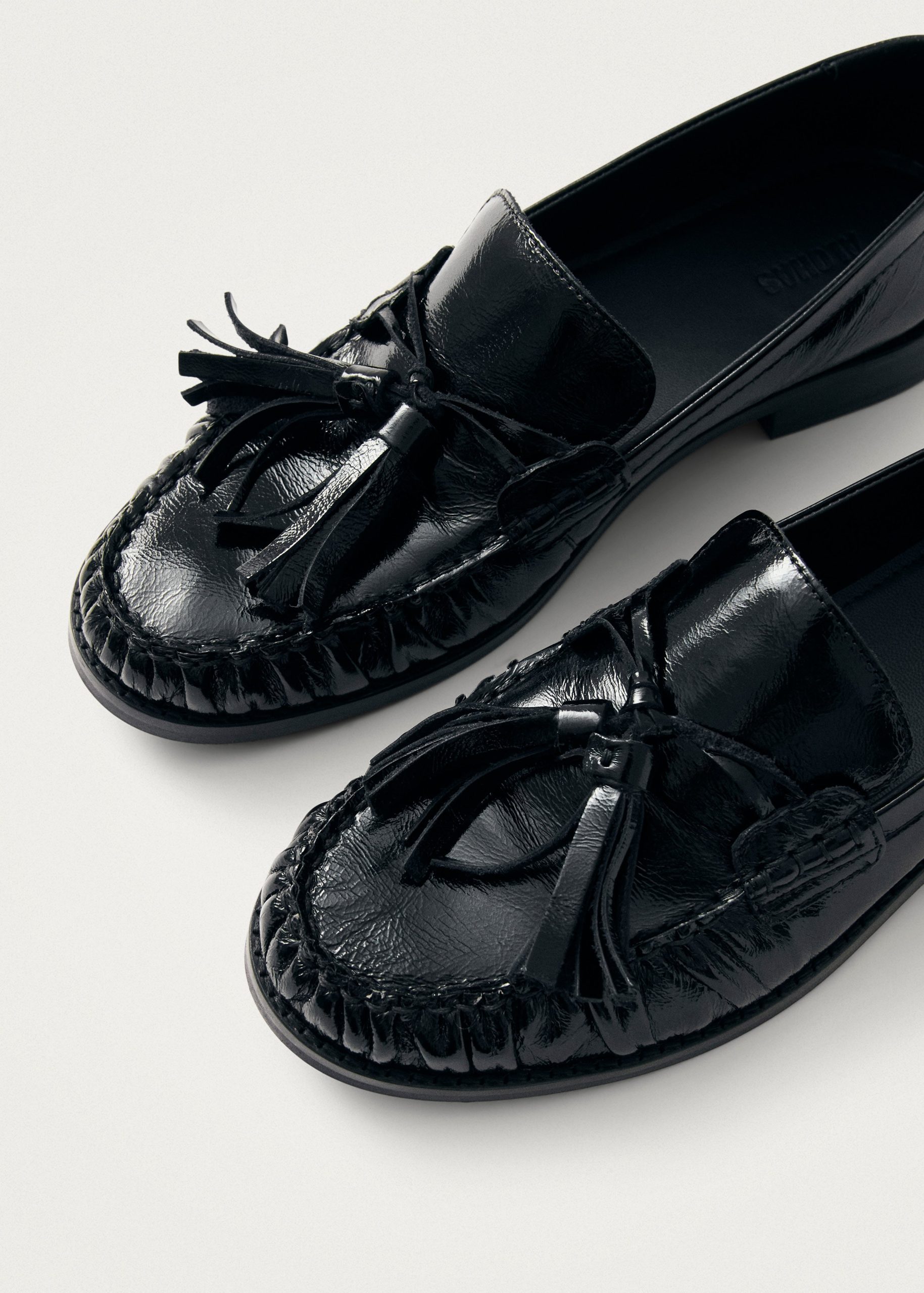 Marietta Black Patent Leather Loafers - Image 6