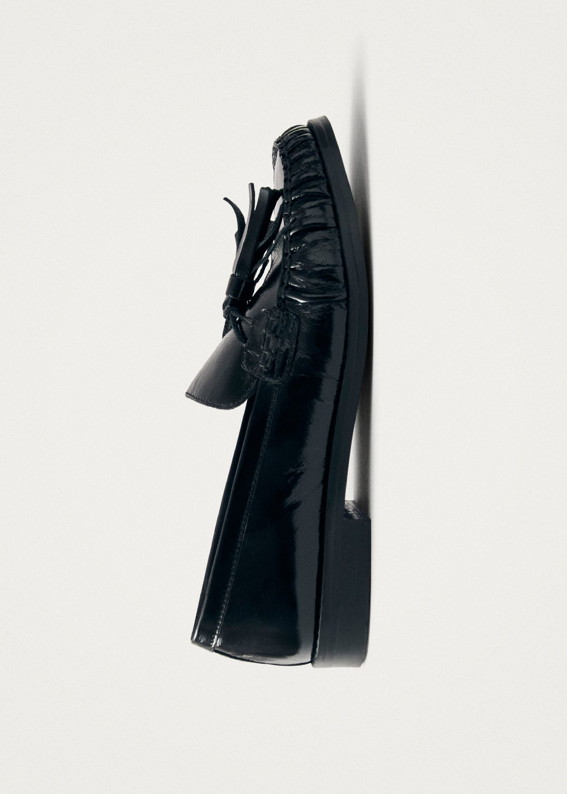 Marietta Black Patent Leather Loafers - Image 5