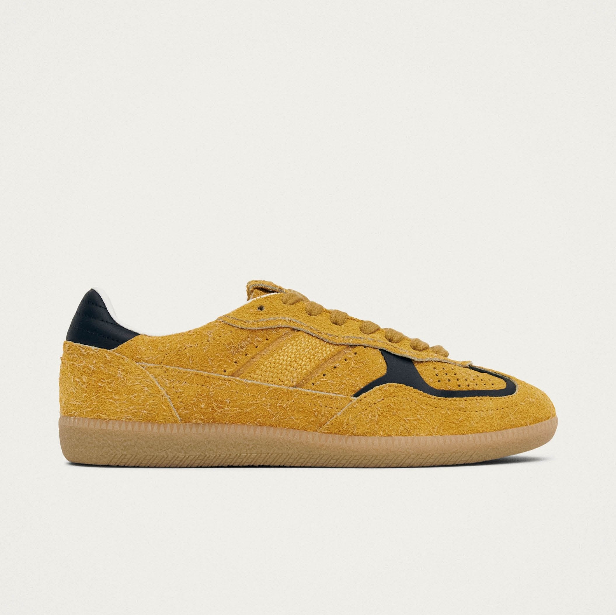 Tb.490 Rife Suede Fuzzy Yellow Leather Sneakers - Image 3