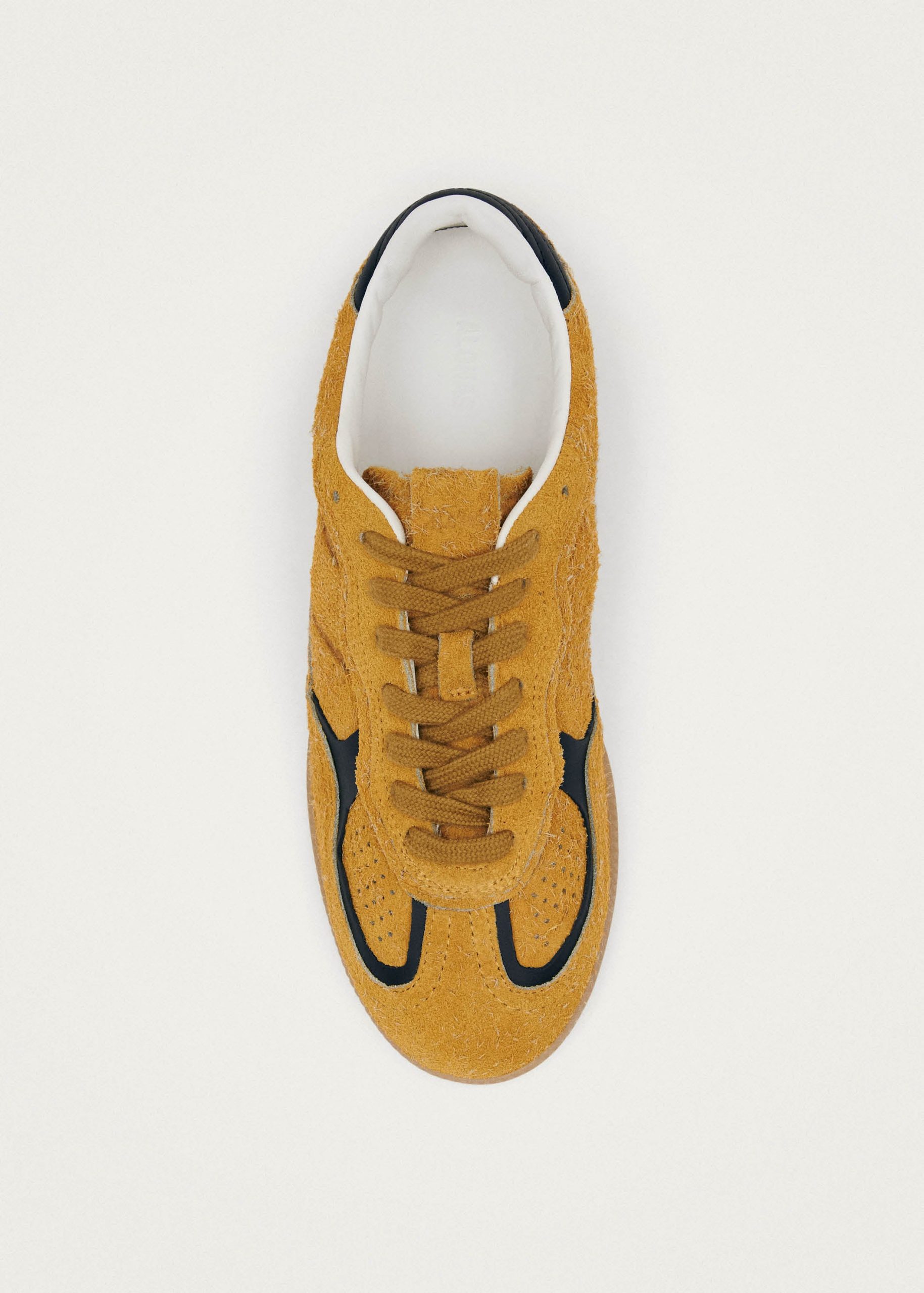 Tb.490 Rife Suede Fuzzy Yellow Leather Sneakers - Image 4