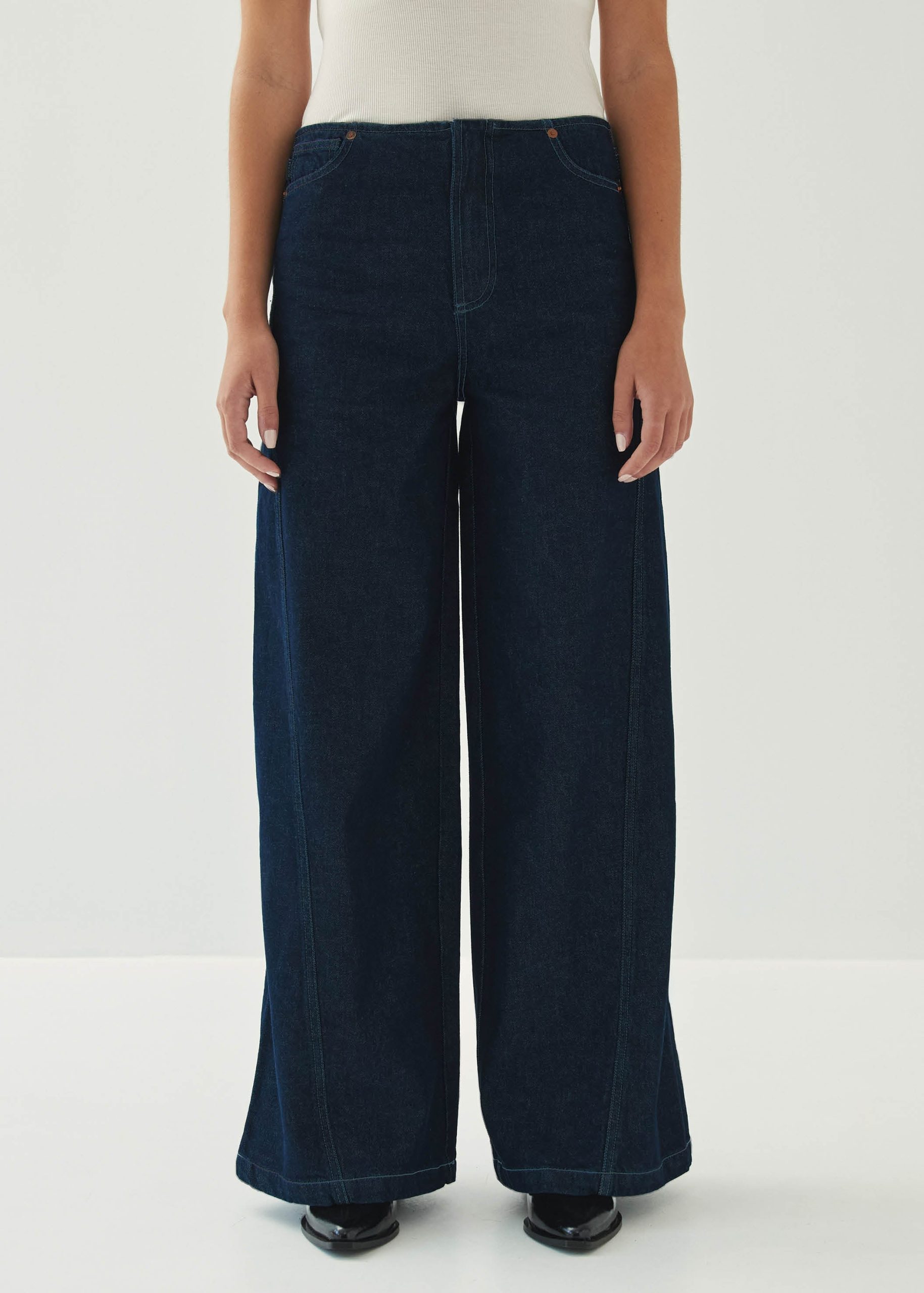Magda Indigo Denim Trousers - Image 5