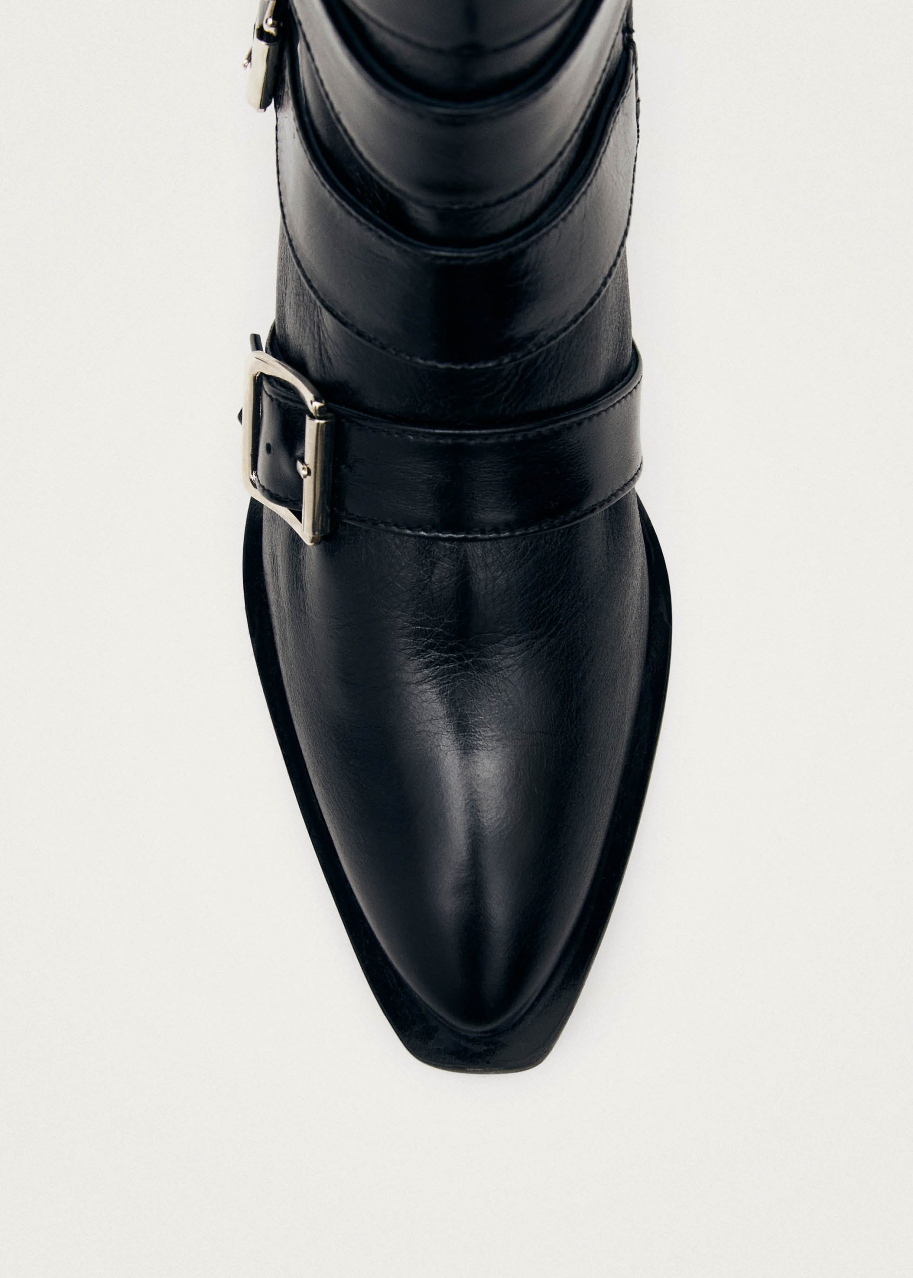Eras Black Leather Ankle Boots - Image 4