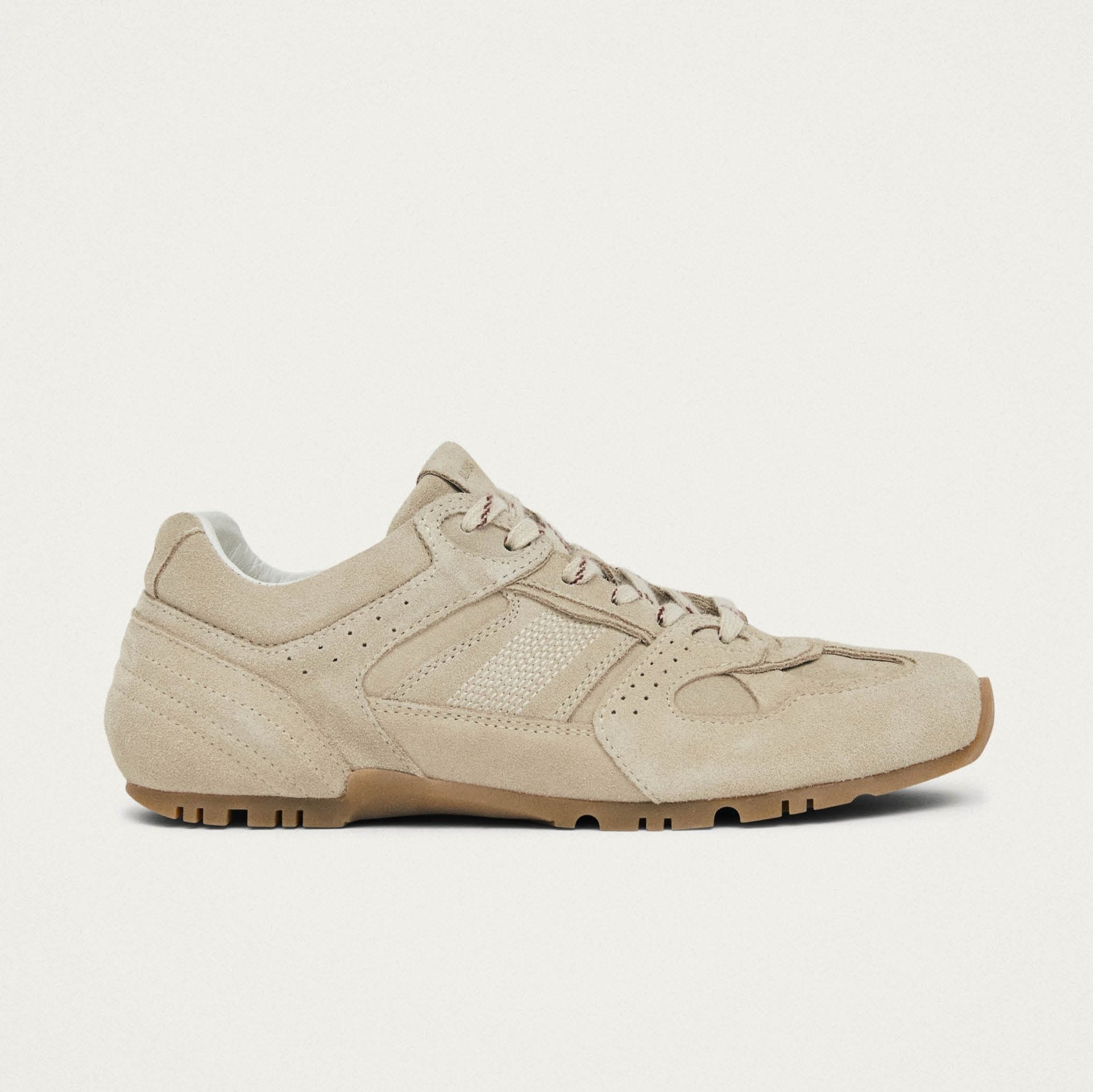 Tb.56 Suede Cream Leather Sneakers - Image 3