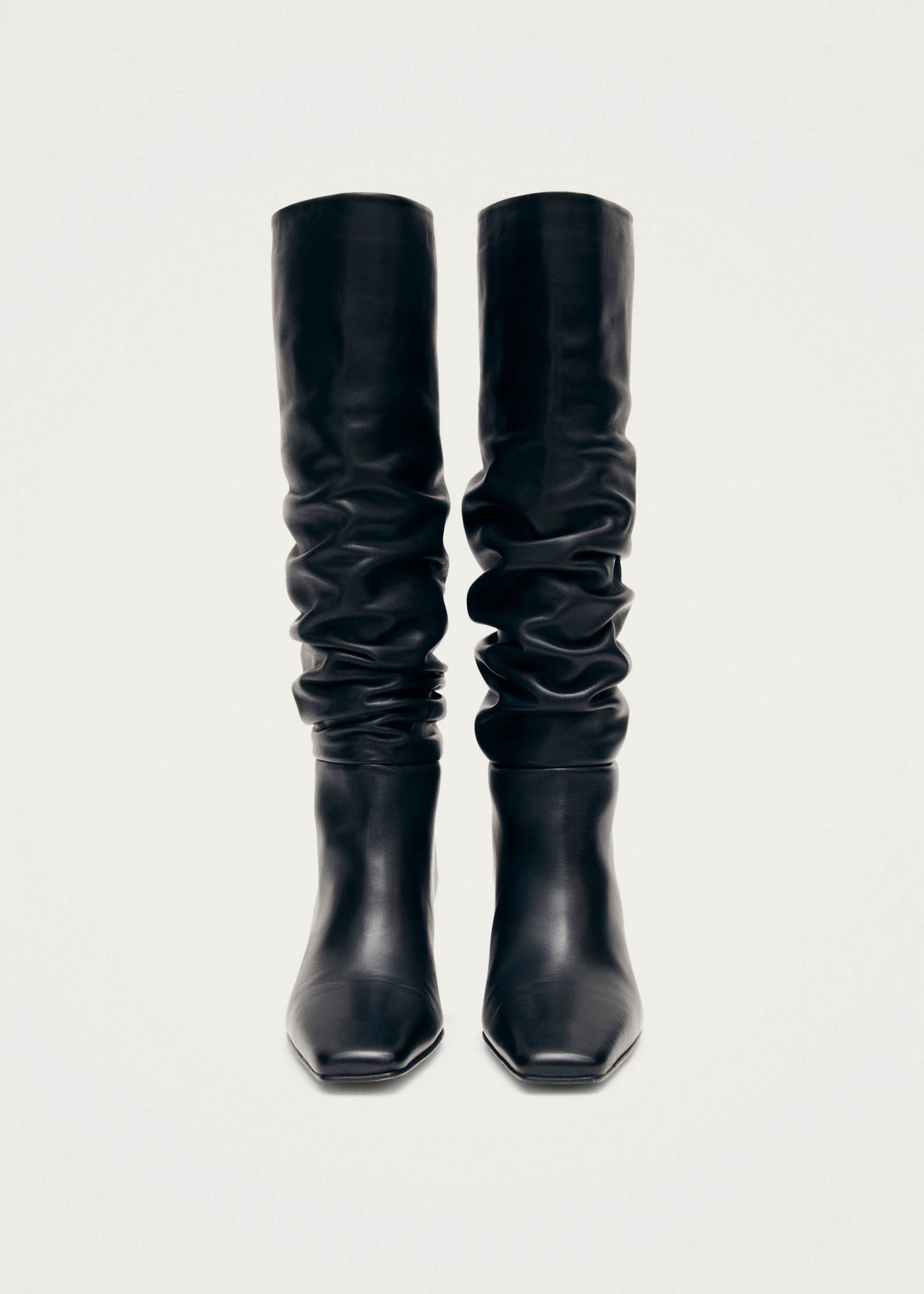Kalila Black Leather Boots - Image 4
