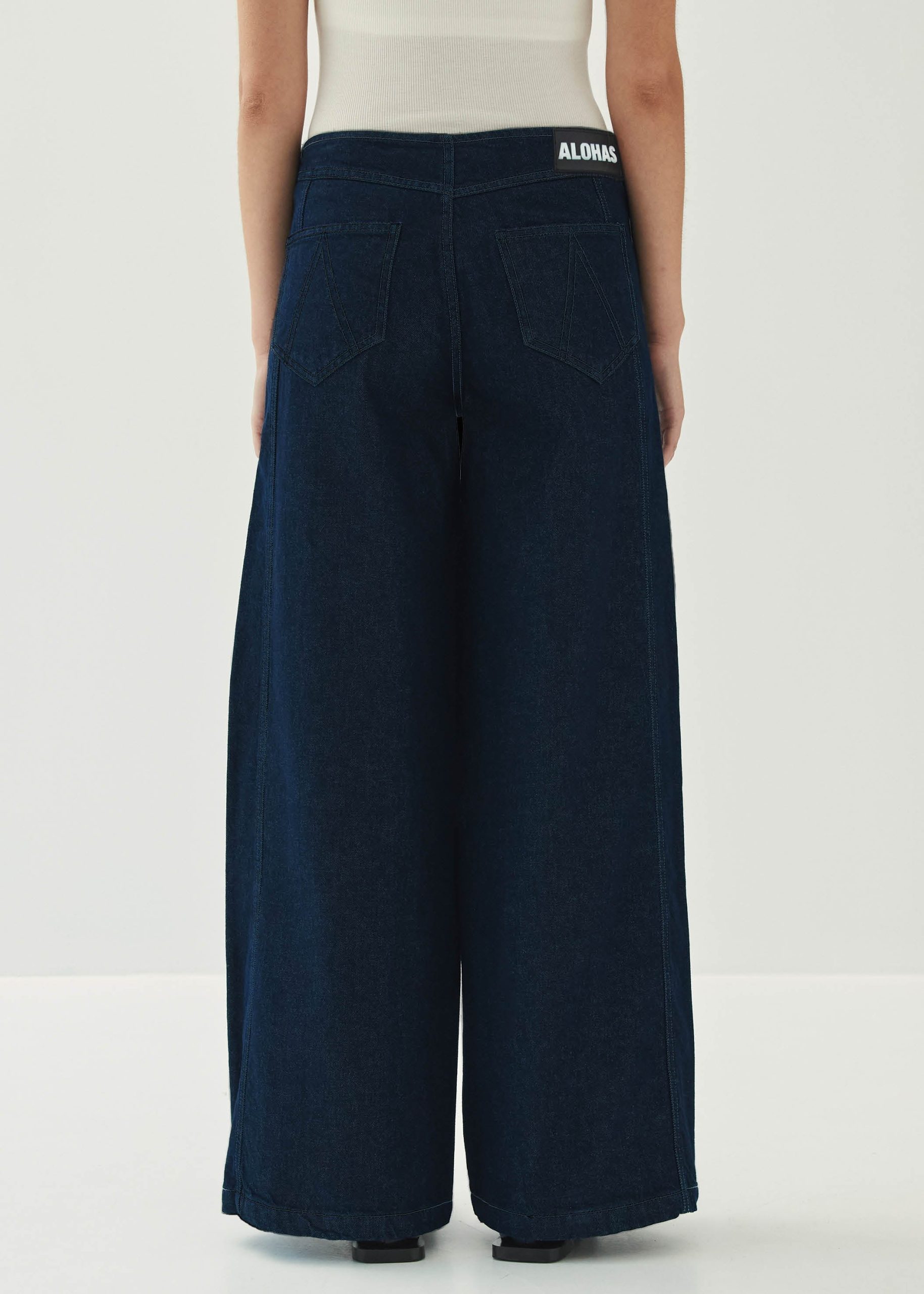 Magda Indigo Denim Trousers - Image 2