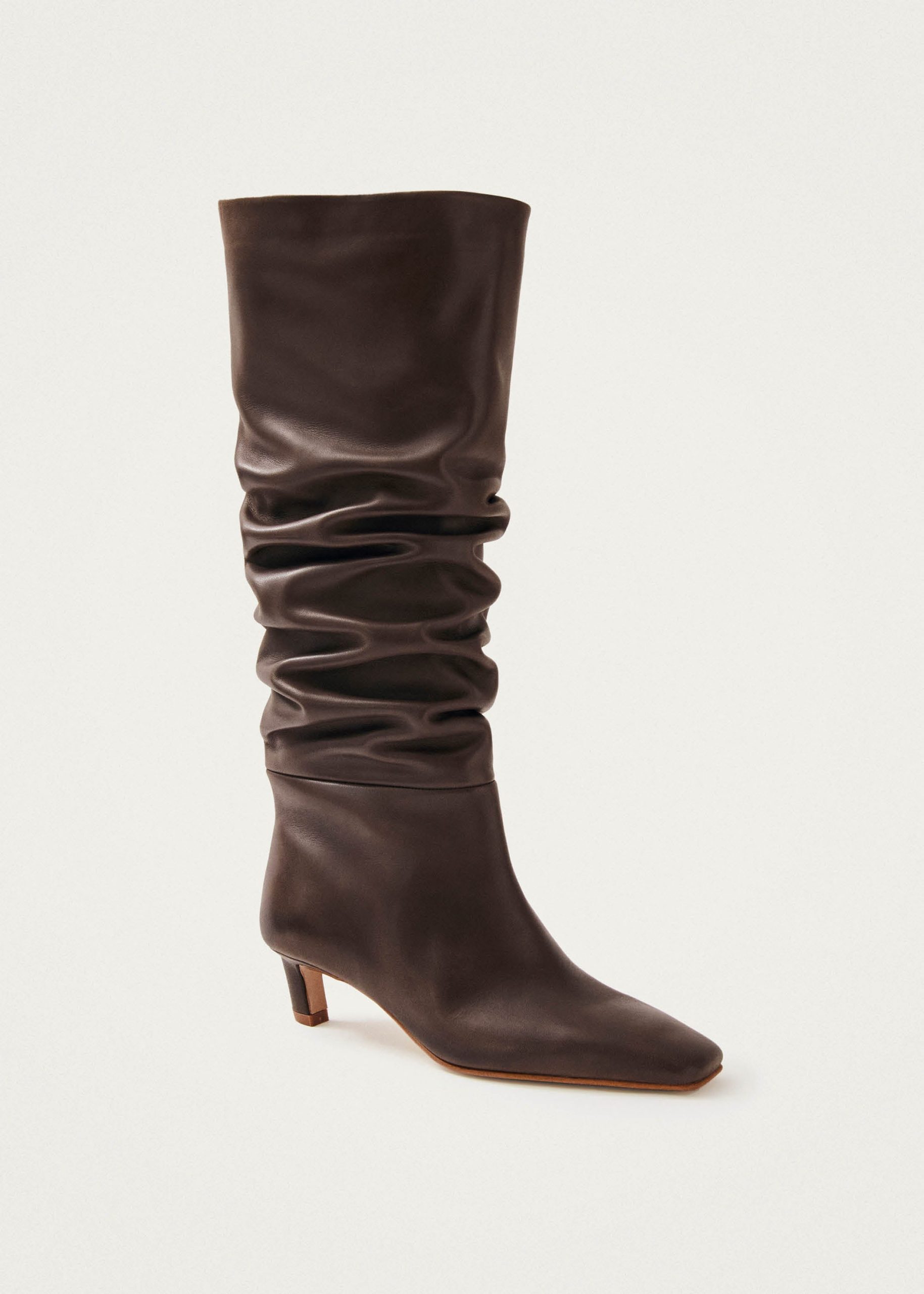 Kalila Brown Leather Boots - Image 7