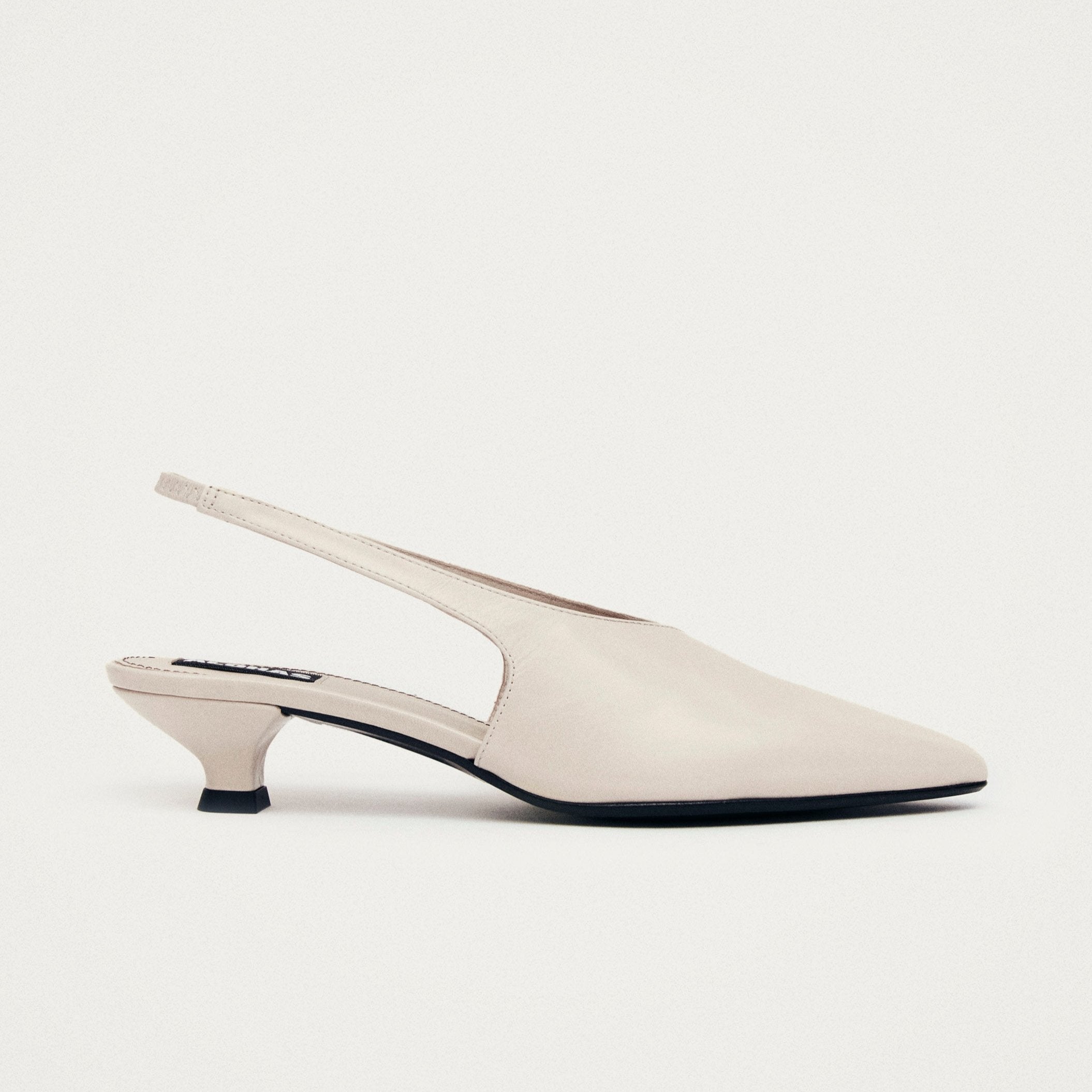 Eros Cream Leather Pumps - Image 3