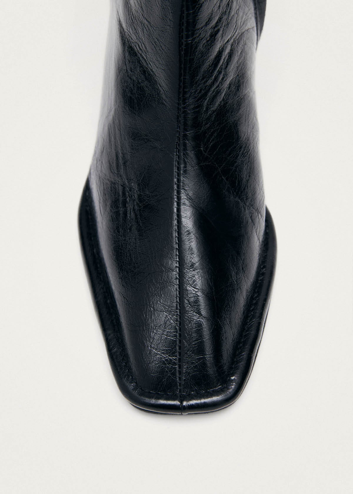 Berlin Rift Black Leather Ankle Boots - Image 4