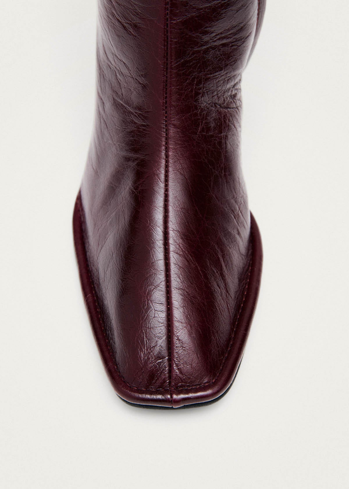 Berlin Rift Burgundy Leather Ankle Boots - Image 4