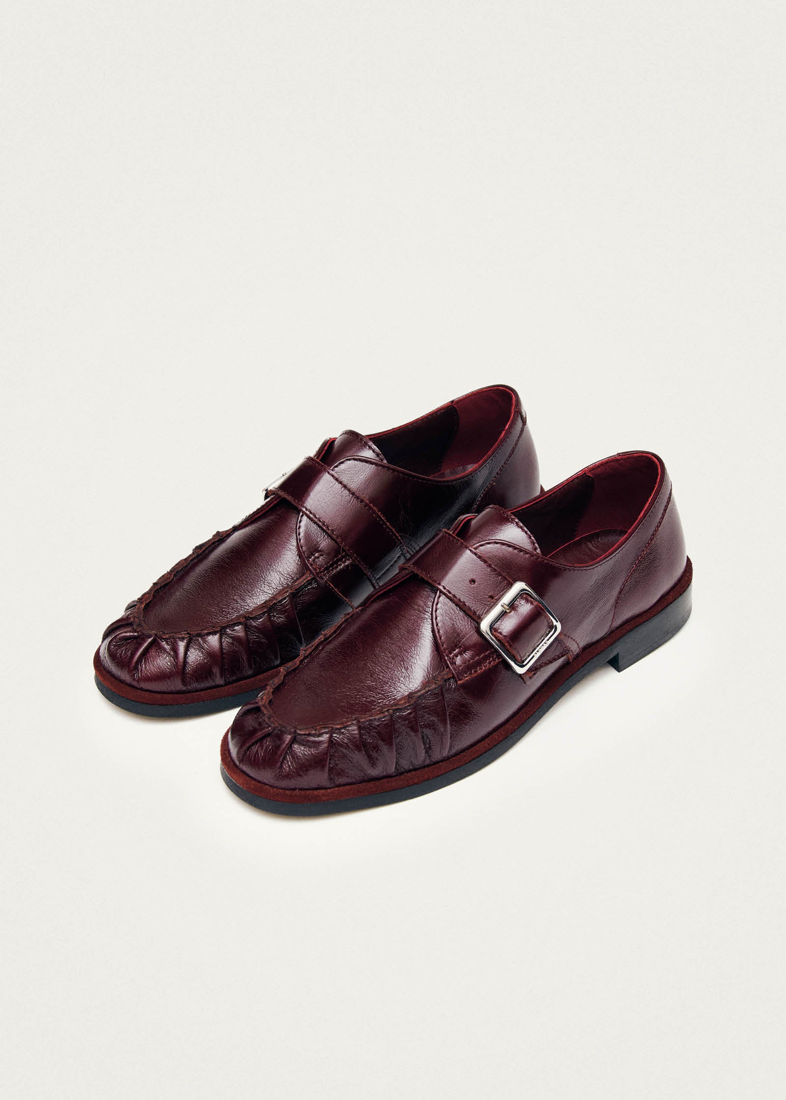 Brandy Burgundy Leather Loafers - Image 8