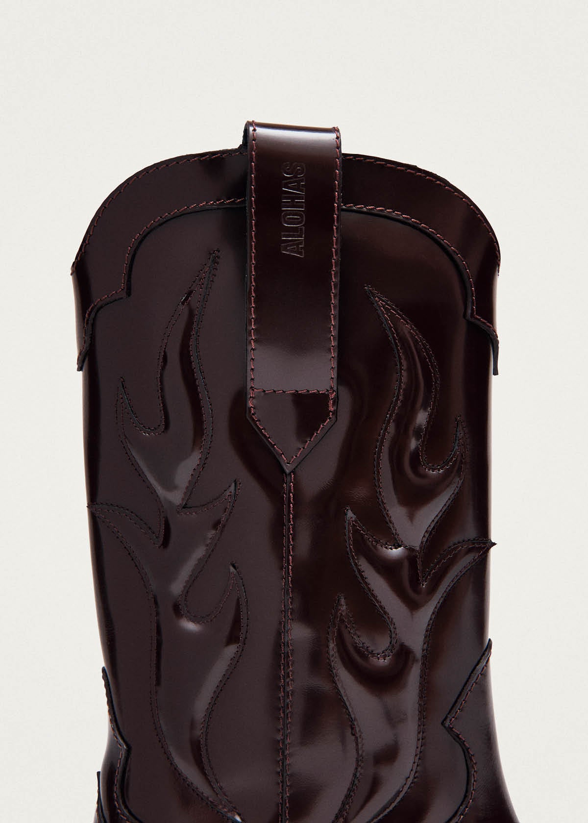 Calyx Burgundy Leather Boots - Image 6