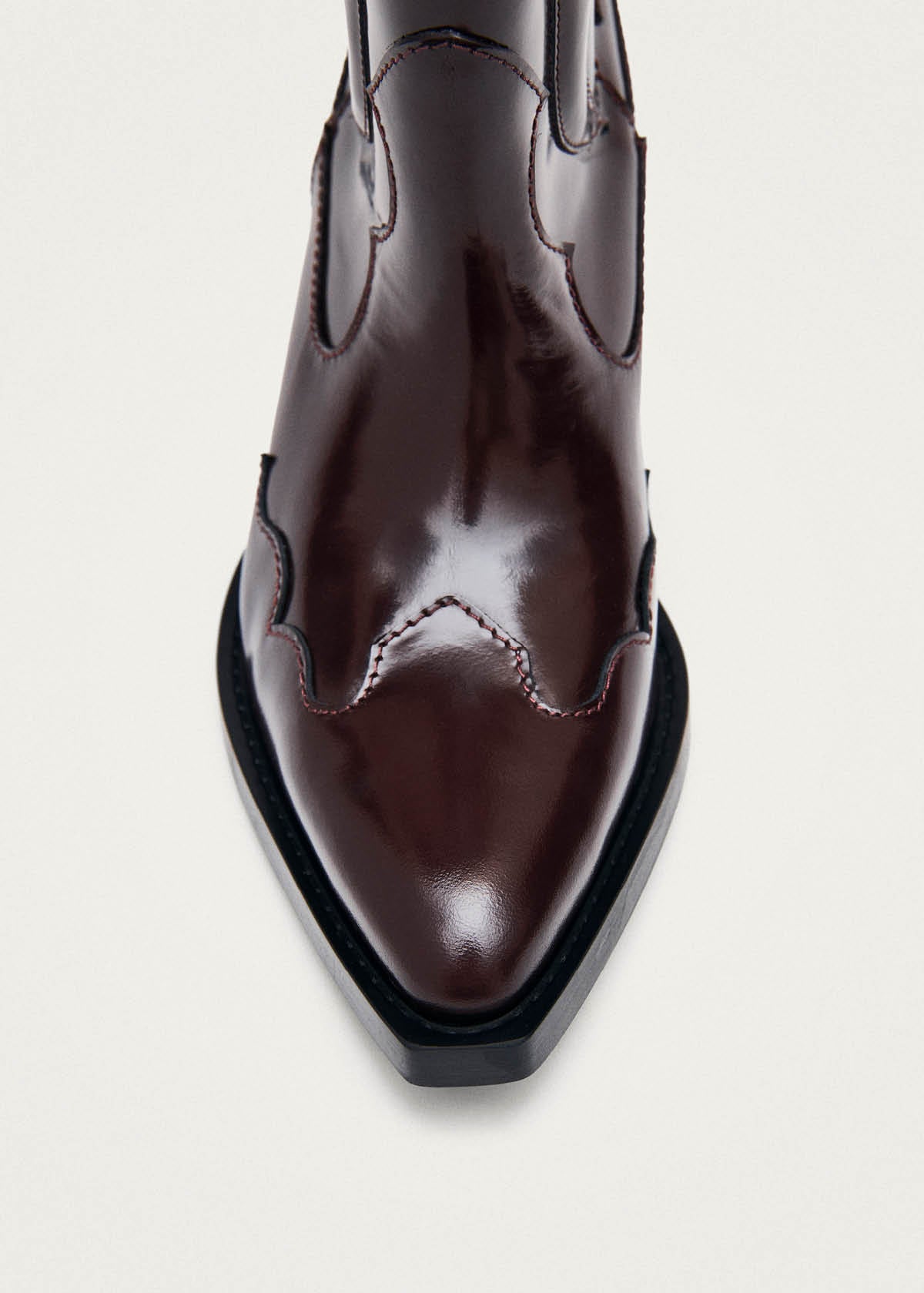 Calyx Burgundy Leather Boots - Image 4