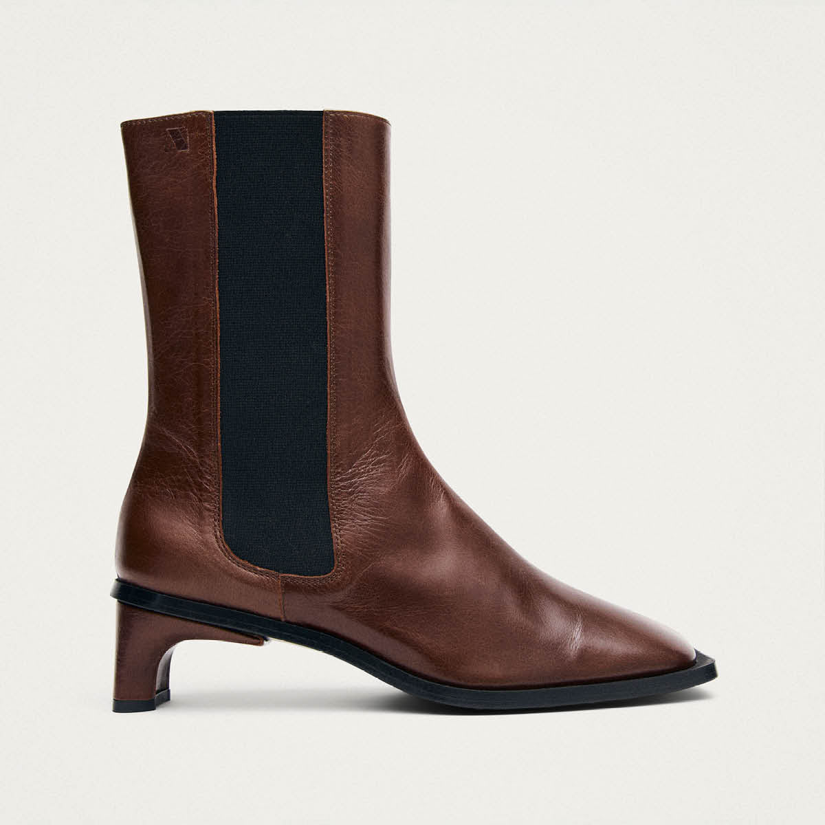Elowen Rift Dark Chocolate Leather Boots - Image 3