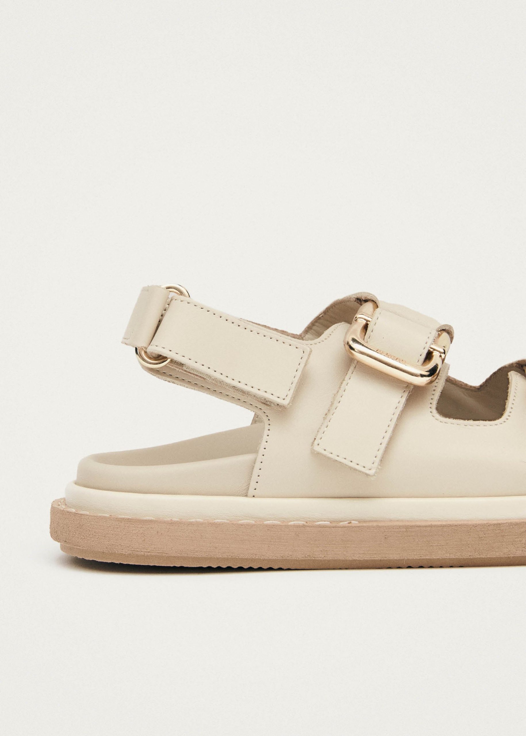 Harper Cream Leather Sandals - Image 7
