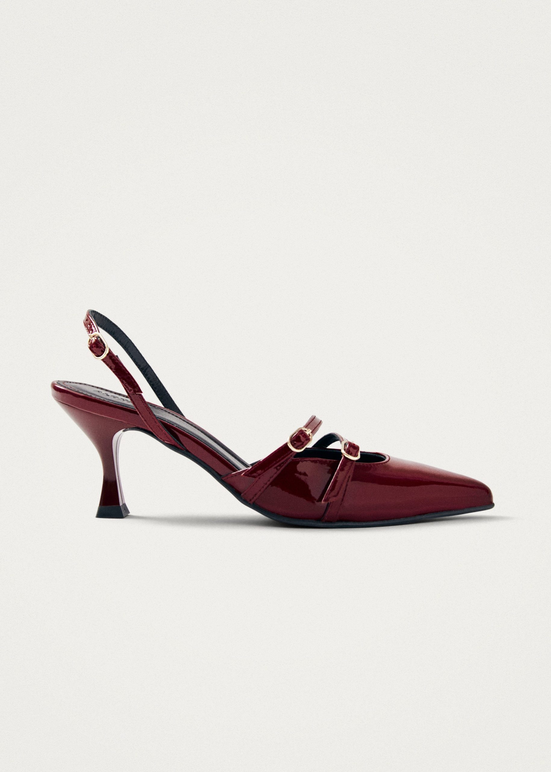 Joelle Burgundy Patent Leather Pumps