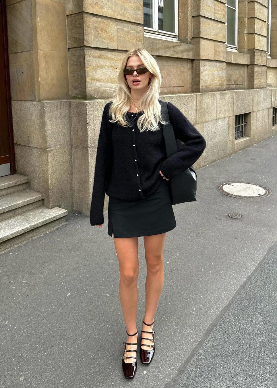 Luke Onix Coffee Brown Leather Ballet Flats - Image 2