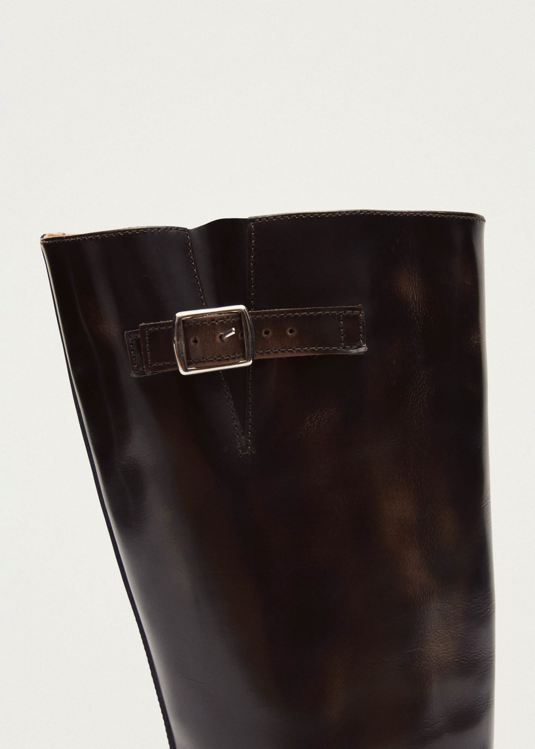 Rocky Brushed Brown Leather Boots - Image 6