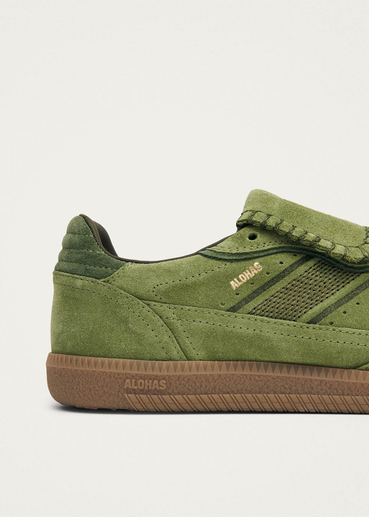 Tb.490 Club Suede Green Leather Sneakers - Image 6