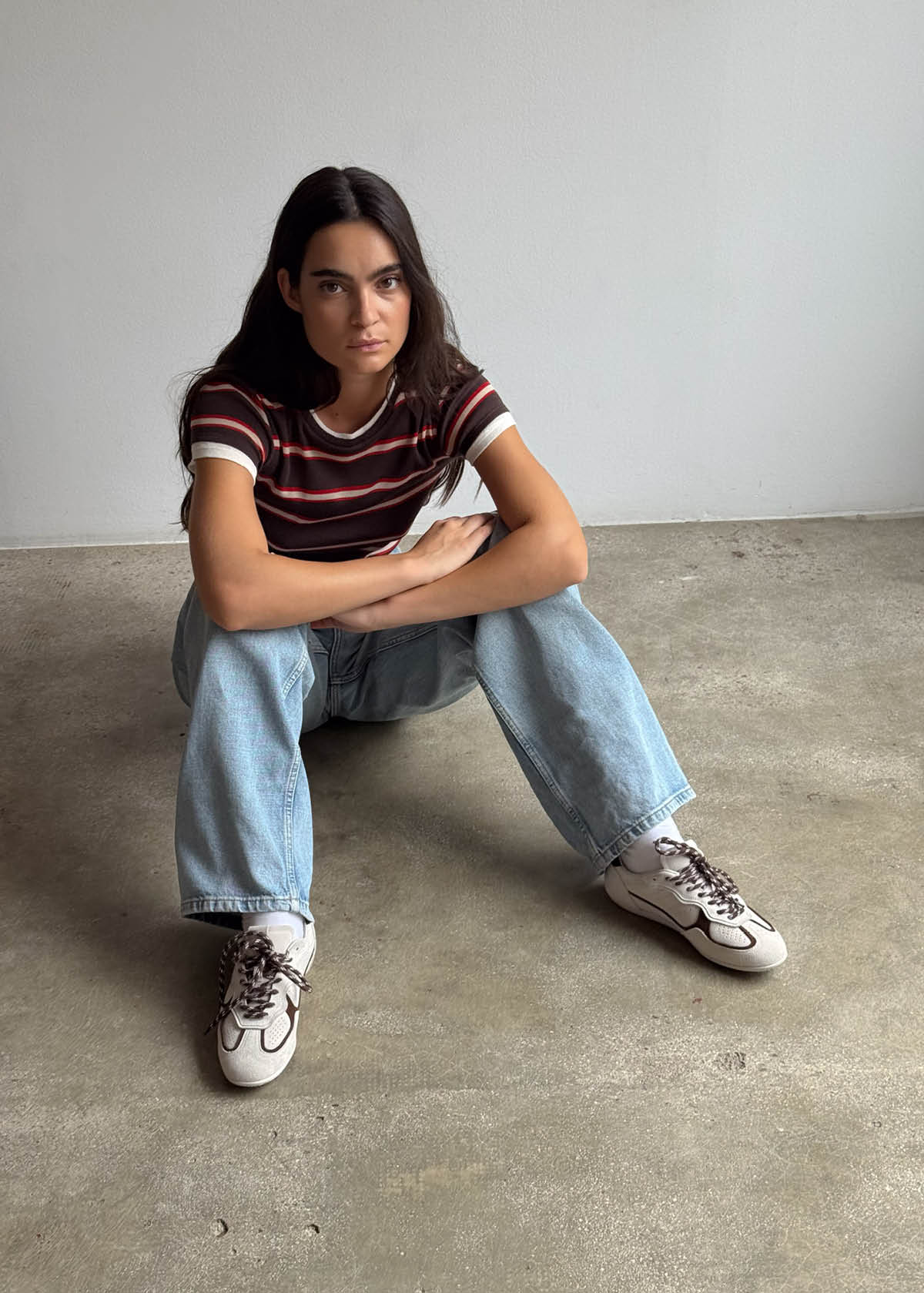 Tb.91 Suede Cream Leather Sneakers - Image 2