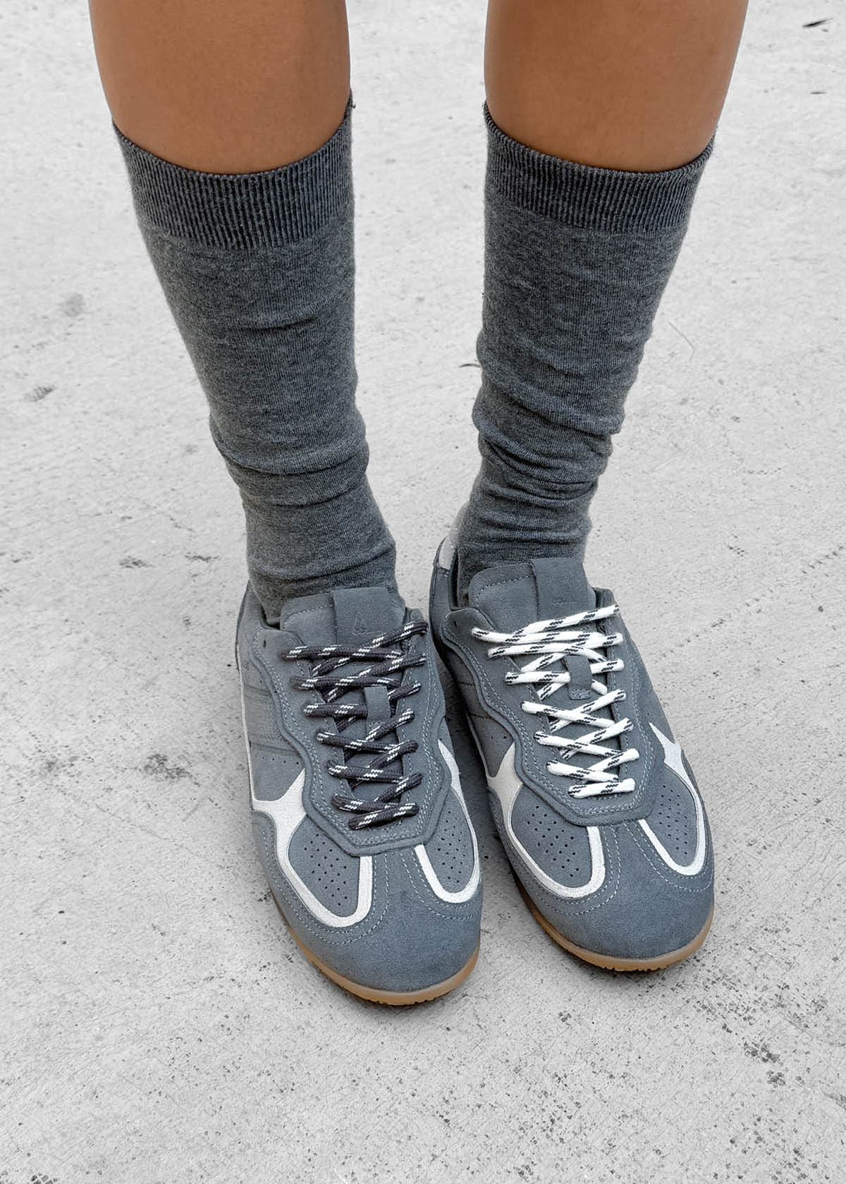 Tb.91 Suede Grey Leather Sneakers - Image 2