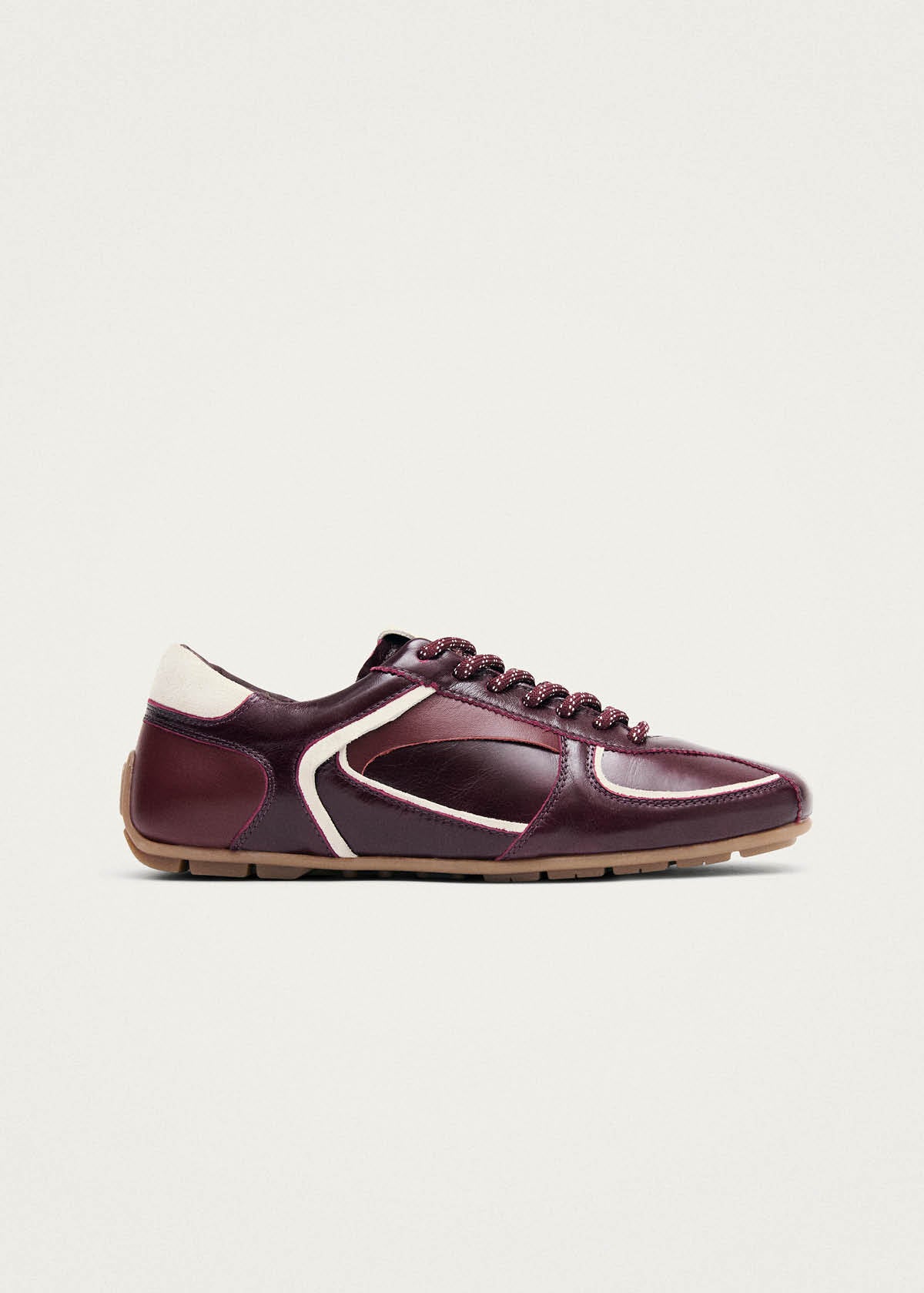 Tb.970 Burgundy Leather Sneakers