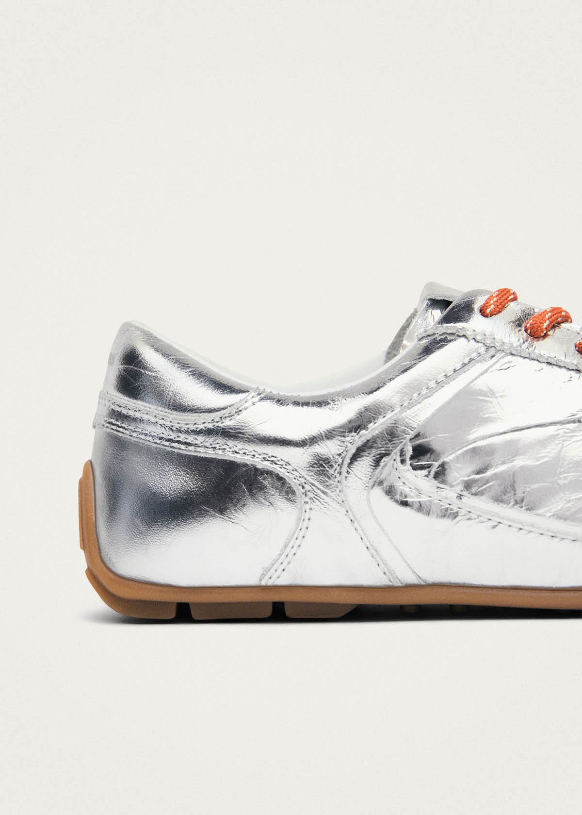 Tb.970 Shimmer Silver Leather Sneakers - Image 7