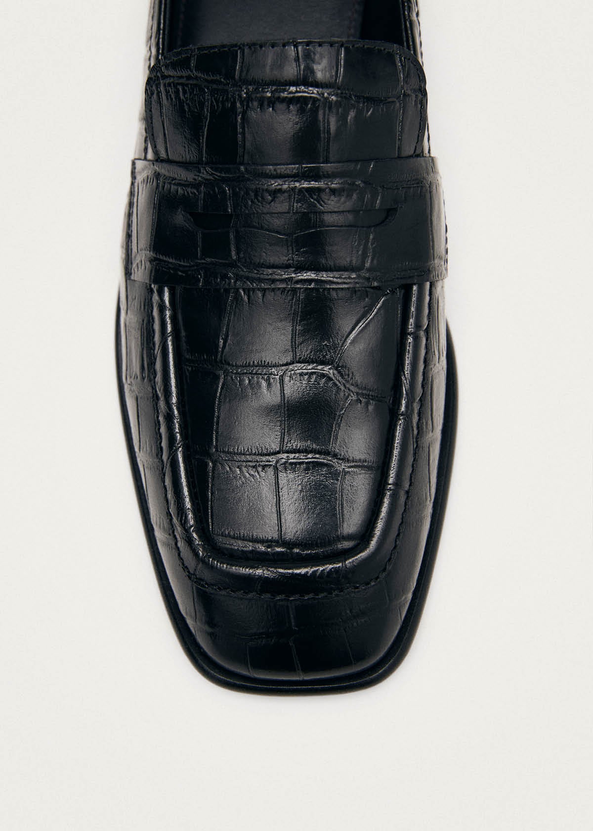 Zaha Alli Black Leather Loafers - Image 7