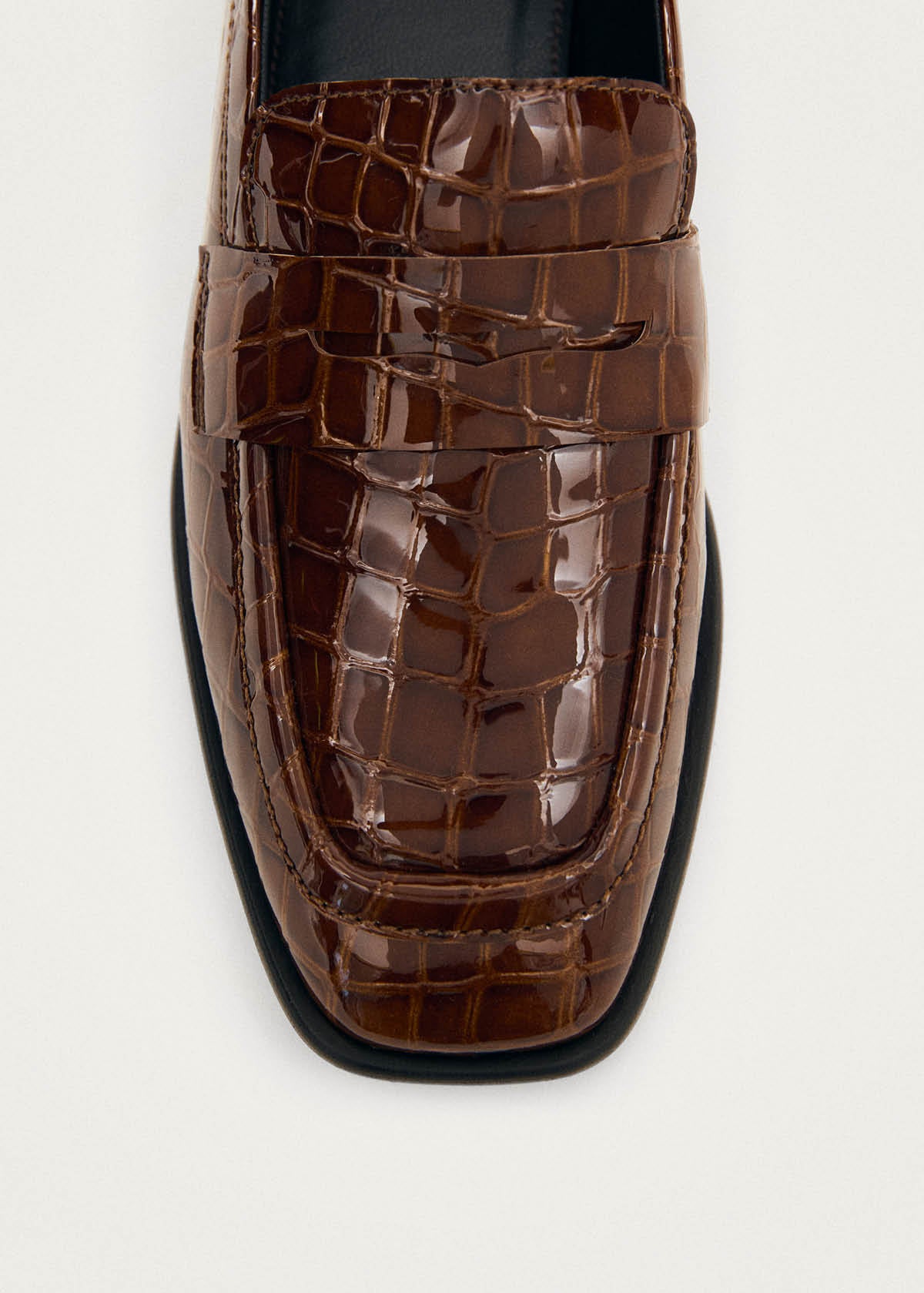 Zaha Alli Brown Leather Loafers - Image 7