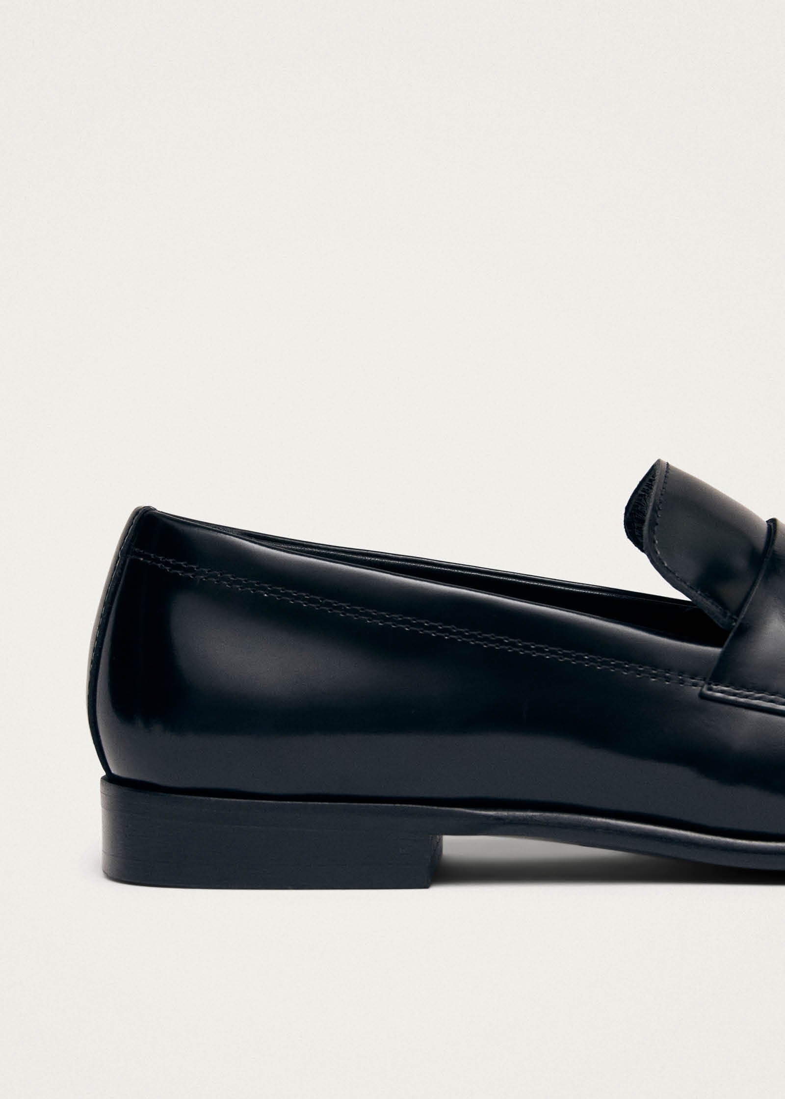 Zaha Black Leather Loafers - Image 7