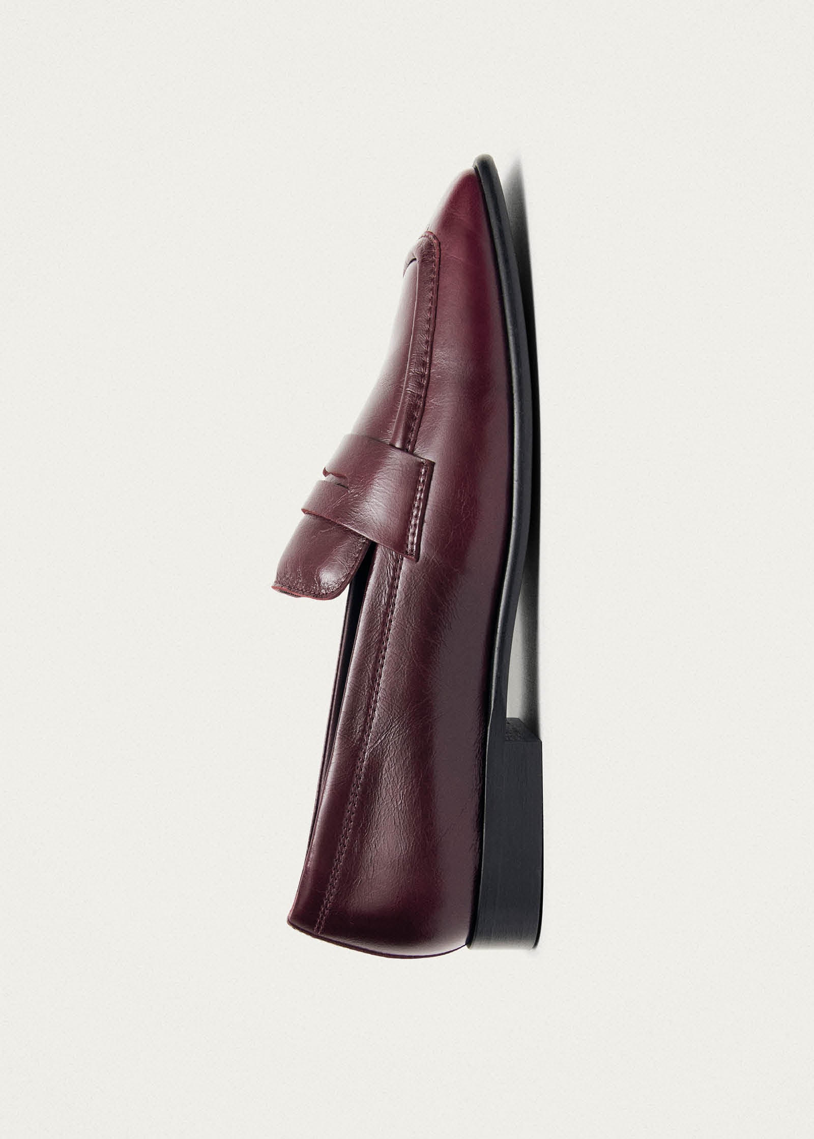 Zaha Rift Burgundy Leather Loafers - Image 4