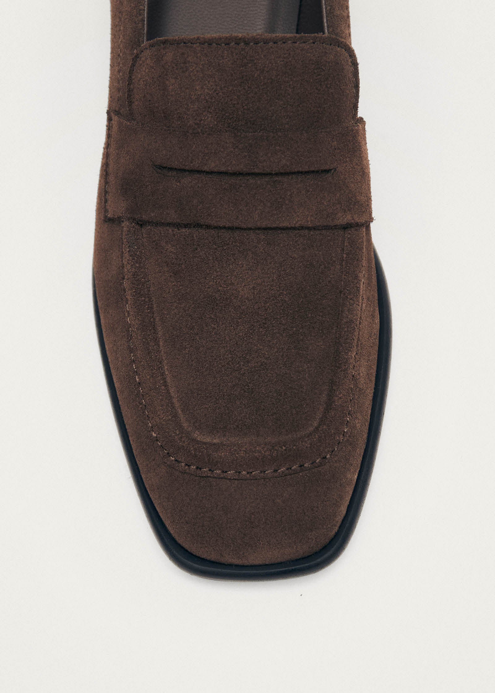 Zaha Suede Brown Leather Loafers - Image 8