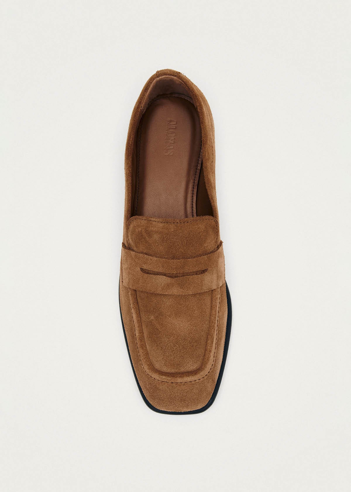 Zaha Suede Tan Leather Loafers - Image 5